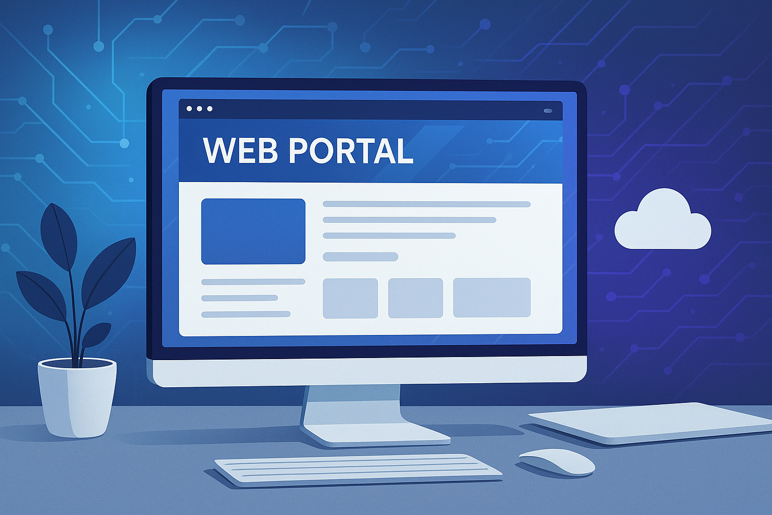 Web Portal Illustration
