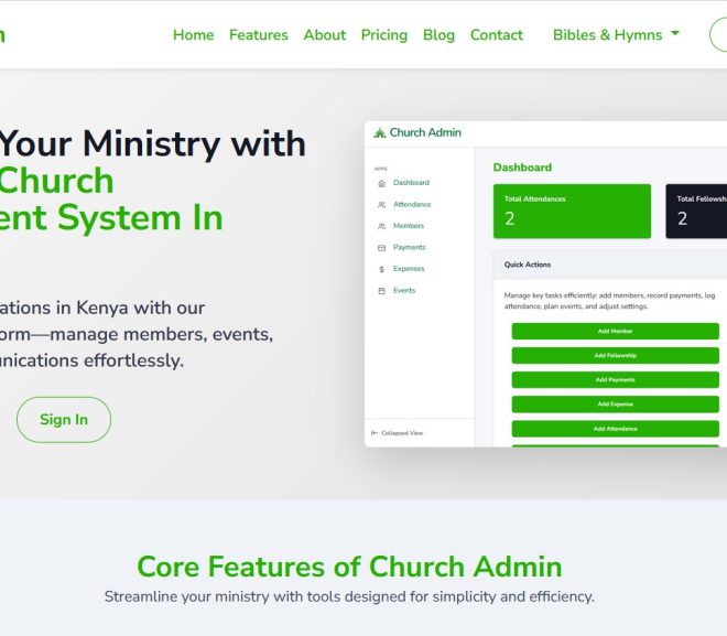 Church Management System In Kenya