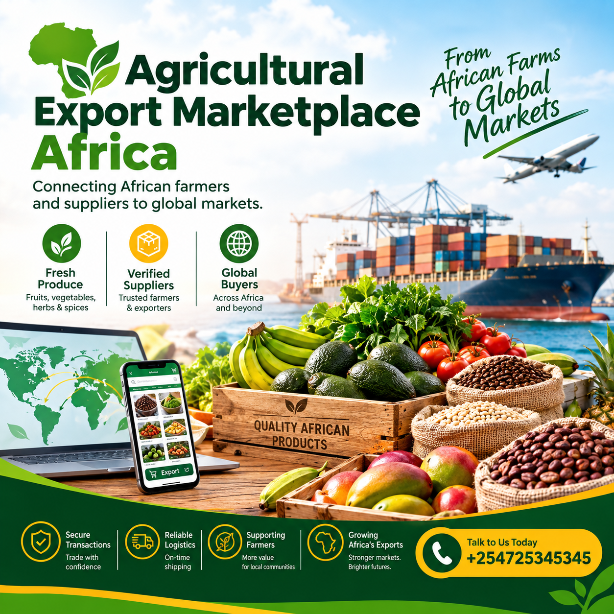 agricultural export marketplace Africa