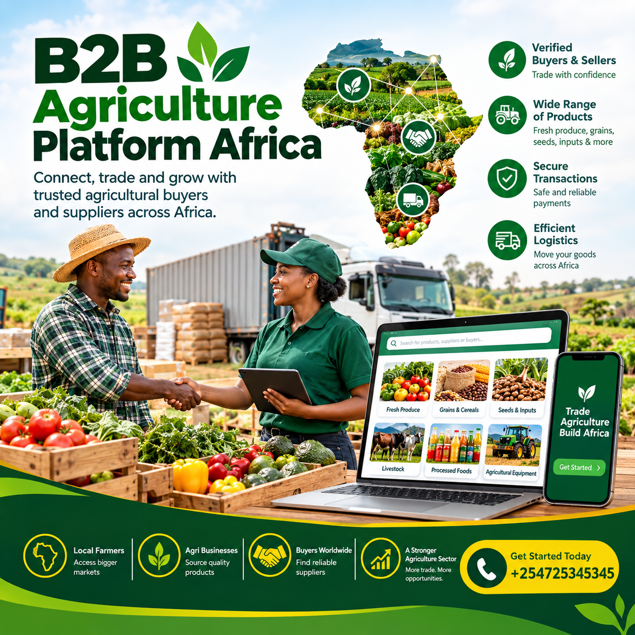  B2B agriculture platform Africa