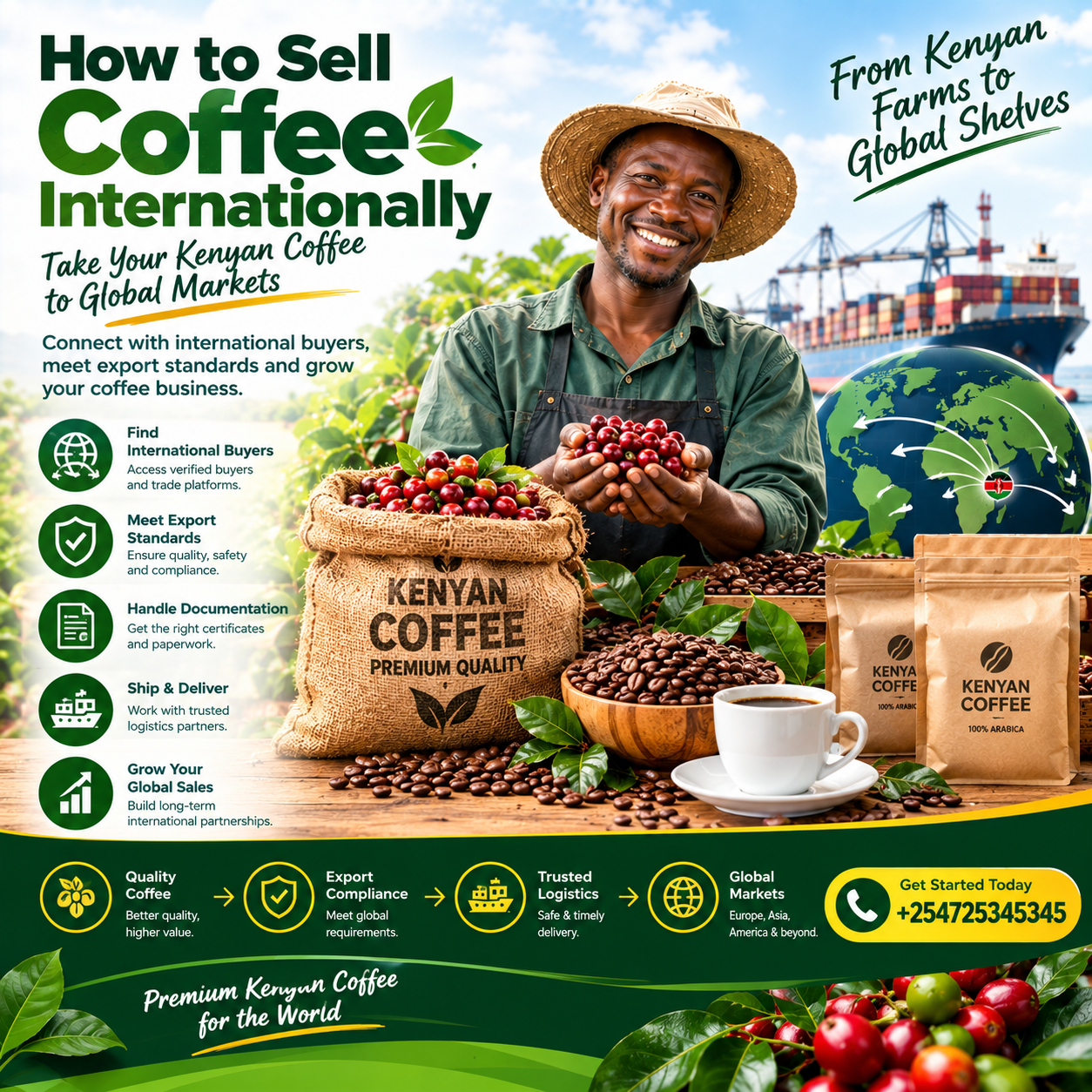 How to sell coffee internationally