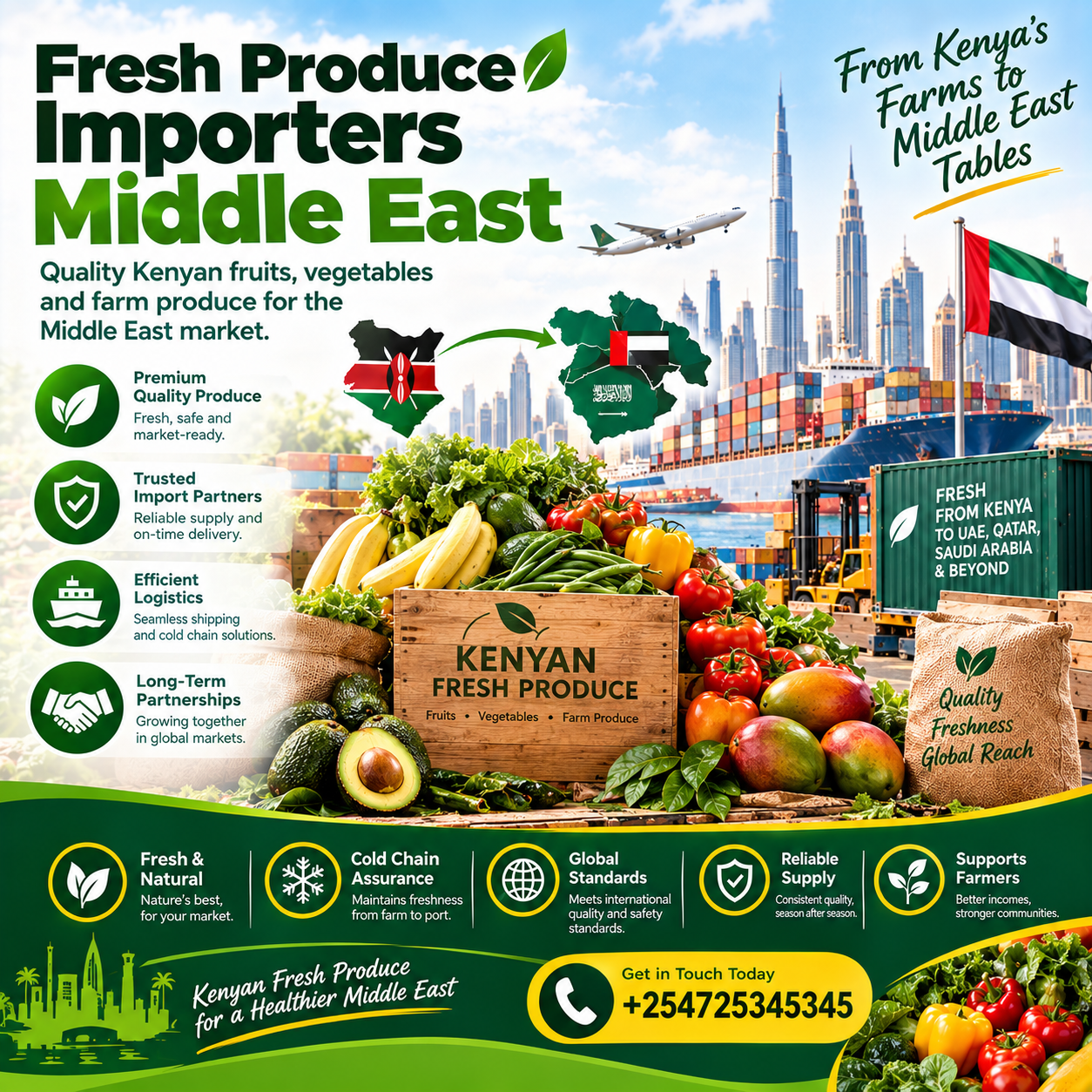 Fresh produce importers Middle East