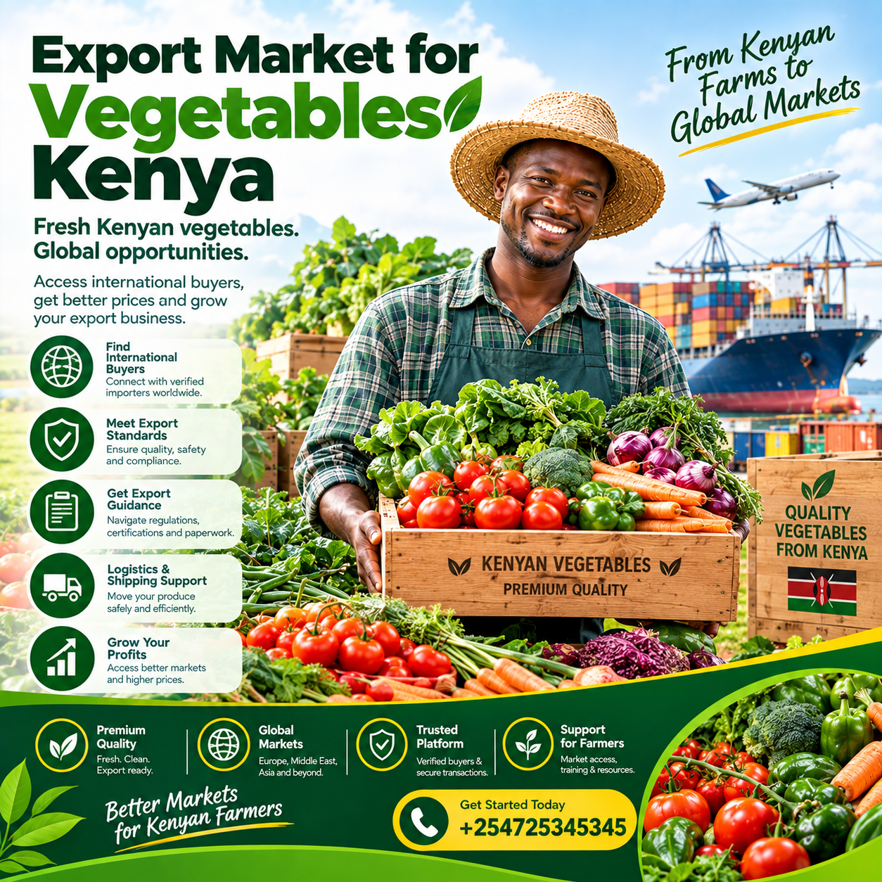 Export market for vegetables Kenya