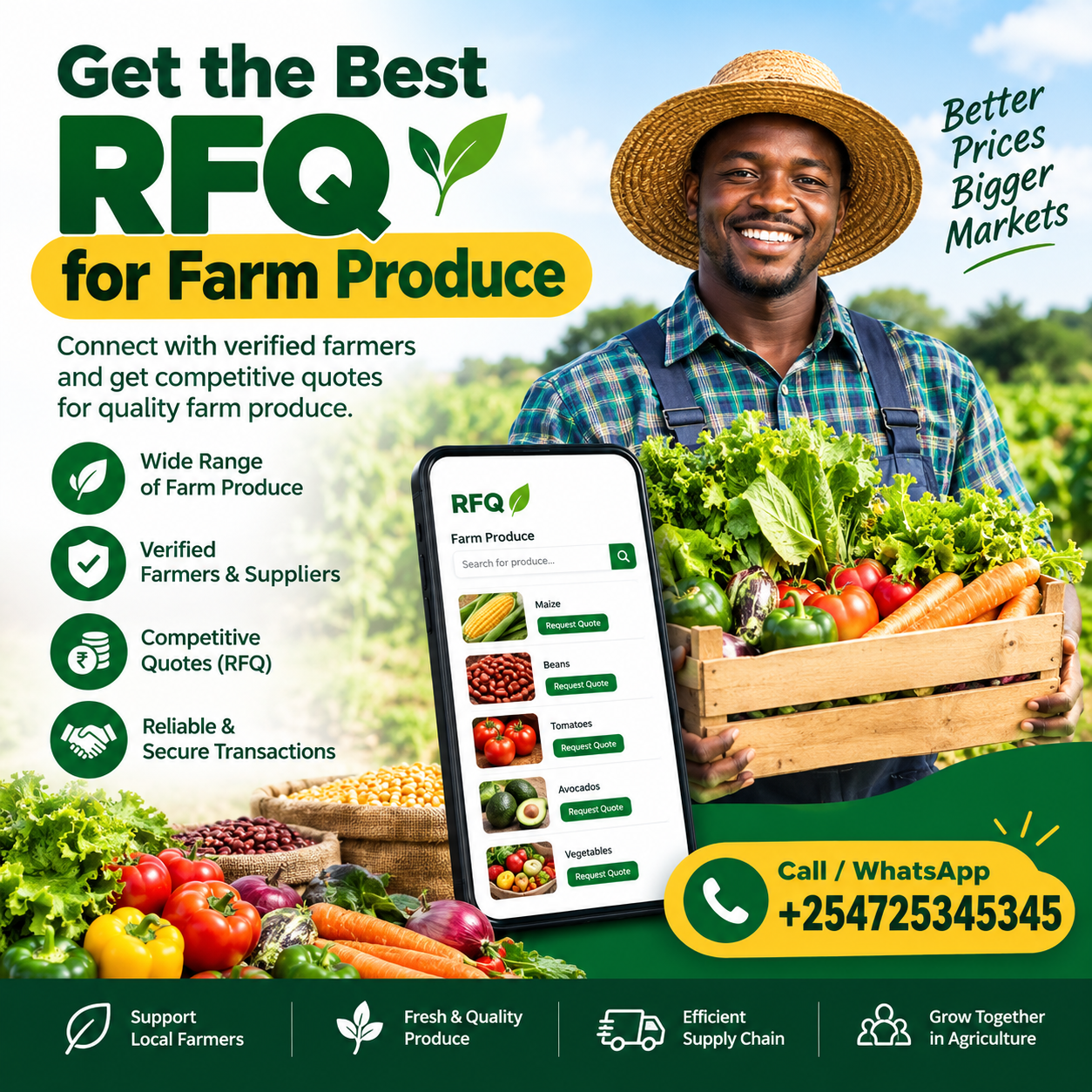RFQ farm produce