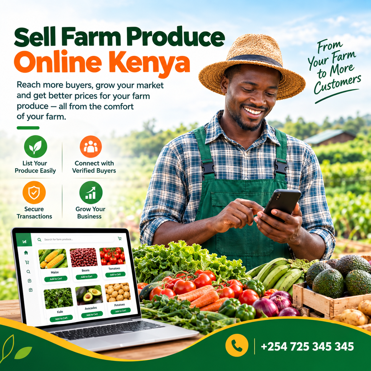 Sell farm produce online Kenya